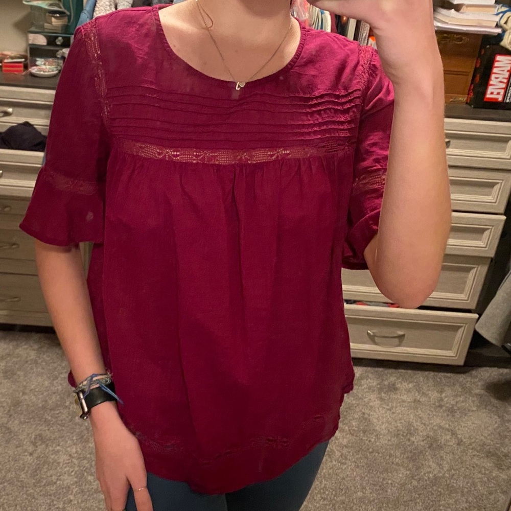 Maroon Blouse